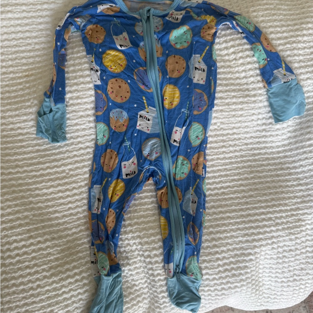 Little Sleepies Blue Citrus Footies